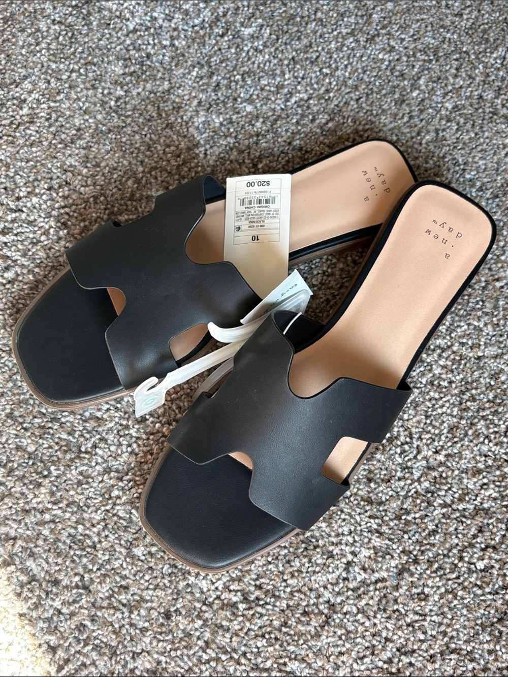 A New Day black sandals. Size 10